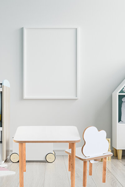 wudie Masa Ahşap Yaz Sil Yüzey  Aktivite Masası Çocuk Oyun  Çalışma Masası Sa...