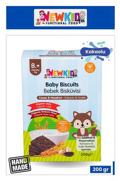 Good Food New Kid - Baby Biscuits with Cocoa & Hazelnuts