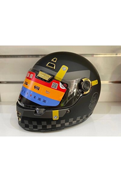 MT Helmets Kask Mt Jarama Zone C1 Mat Siyah/grı Cafe Racer