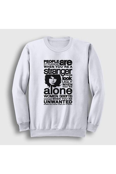Presmono Φούτερ Unisex White Stranger The Doors 116830 ττ