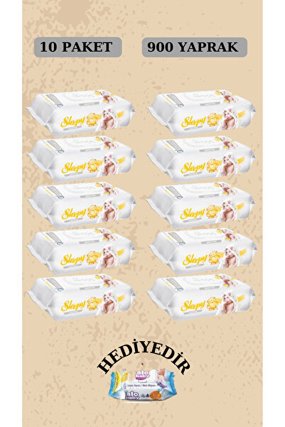 Sleepy الحساسة 90 ورقة 10 حزمة مناديل مبللة ومناشف