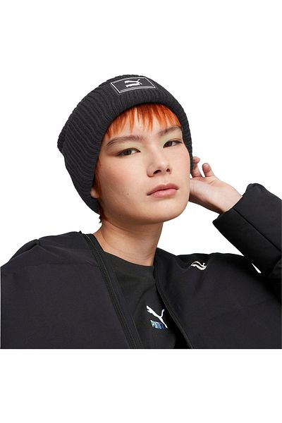 Puma Unisex Black Bean Puma Prime Ws manžeta - Trend Beanie