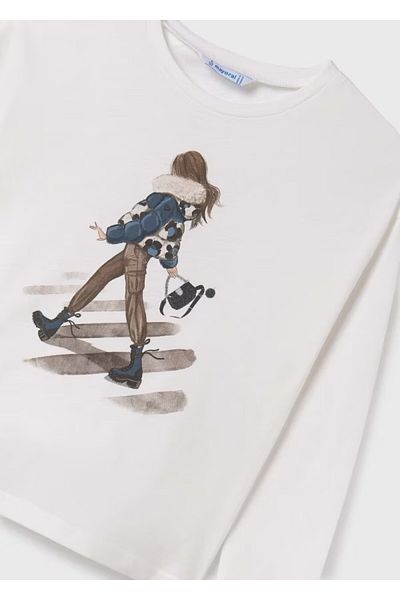 MAYORAL Tricou cu mânecă lungă pentru fete 7018