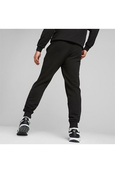 Puma Ανδρικό μαύρο παντελόνι Puma Ess Elevated