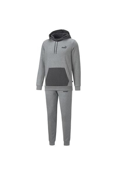 Puma Track suit Puma Hooded Sweat Suit Fl, Gray, Men