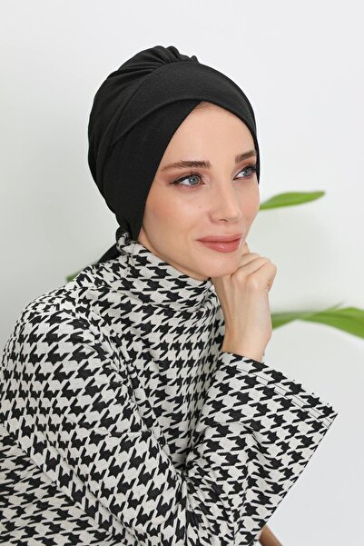 Aisha's Design Καπέλο με ζώνη, B-31RB, Μαύρο