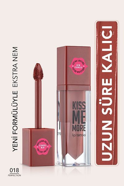 Flormar Long Lasting Matte Lipstick - Kiss Me More-018 Perfection-8682536040853
