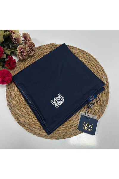 Levidor Μεταξωτό κασκόλ Navy Blue Twill - Σεζόν 2024-2025 IPKS1601