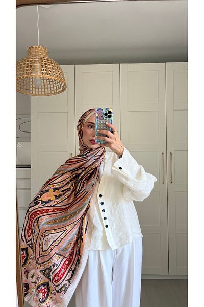 diorel Ethnic Pattern Imported Voile Shawl