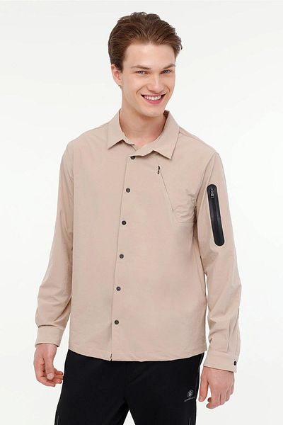 lumberjack ML ZUHN ITL522 PR - Πουκάμισο με μακρύ μανίκι με κρυφό φερμουάρ στο πλάι