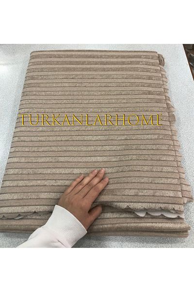 turkanlarhome Нов моден калъф за диван с гъба в цвят капучино - 1 брой