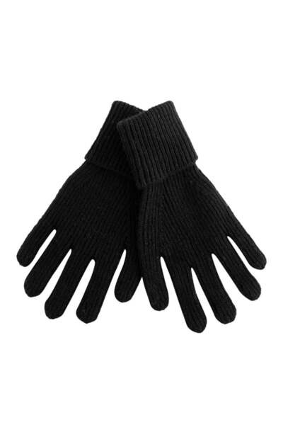 RİVUS Wool Blended Knitwear Gloves - Black