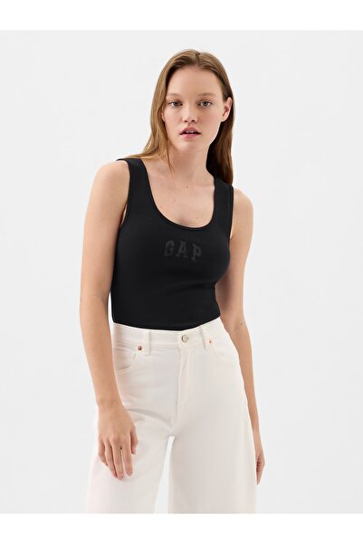 GAP Kadın Siyah Gap Logo 2'li Atlet