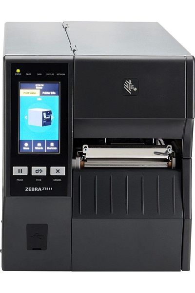 Zebra Ontech - Zebra Zt411 (Zt41142-T0E0000Z) 203Dpi Thermal Transfer Usb+Serial+Ethernet Barcode Printer (Ribo