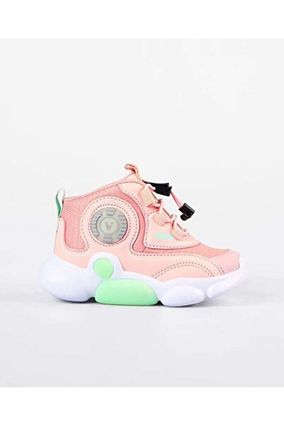 Vicco Vento Phylon Kauçuk Taban Ortopedik Işıklı Çocuk Bot PUDRA