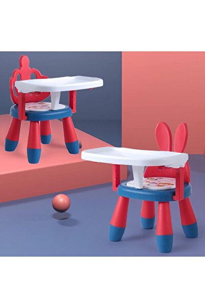 Yelajoy Portable Baby High Chair, With Tray Dining Table, Safety and Stable, Seat for Toddler, Red