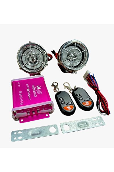 MTO Mp3 Çalar Bluetooth Alarmlı Usb'li Radyolu Kırmızı Renkli A Kalite