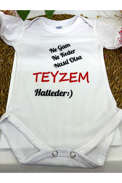 hemdemhediyelik Bebek Zıbın Anne-baba-hala-teyze-dede Yazılı Baskılı Zıbın (0...