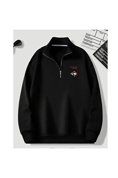 Advantage Crna unisex majica sa pola rajsferšlusa Depeche Mode