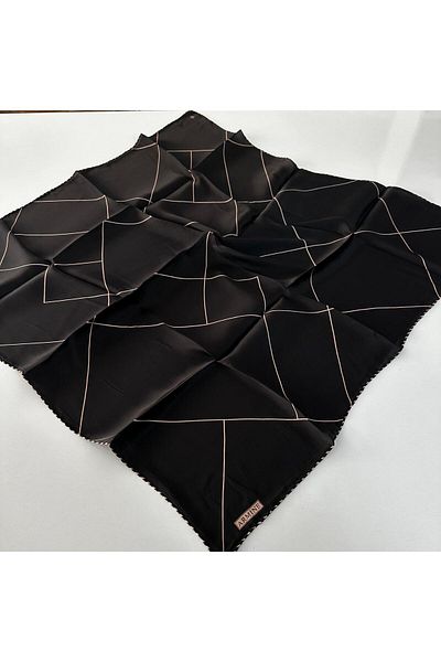 Armine Sura Silk Black-Vision Scarf - Nostalgia Series Pka4701