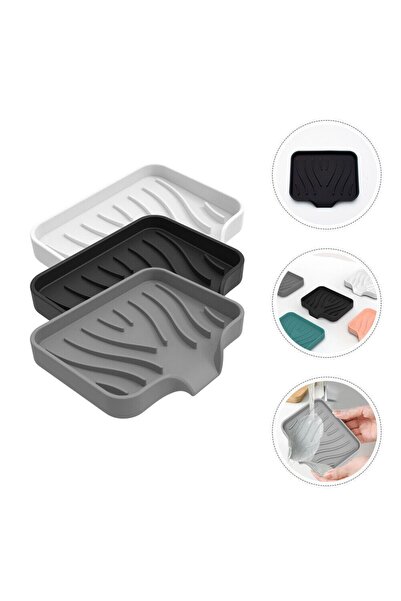 tozlupazar Εύκαμπτος και αποστραγγιζόμενος δοσομετρητής σαπουνιού σιλικόνης - με βεντούζα, σετ κουζίνας και μπάνιου σε διάφορα χρώματα