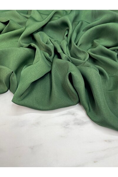 ipekkumaş Yeşil Düz Elbiselik İpek Saten Kumaş ÜRÜNÜMÜZ ADET OLARAK SATILIR 1 ADET 1 METRE