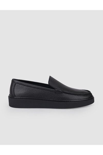 Cabani 100% Genuine Leather Black Men's Loafer
