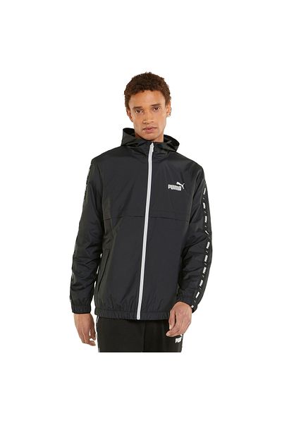Puma Μπουφάν Puma Ess Tape Windbreaker, Μαύρο, Ανδρικό