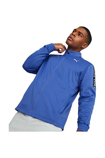 Puma Jachetă albastră Puma Fit Light Powrfleece pentru bărbați - cu fermoar complet