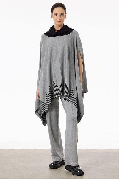 Tığ Triko Gray Knitwear Trousers Set
