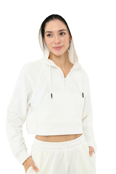 Scorp Legend Women's Ecru Hooded Sweatshirt