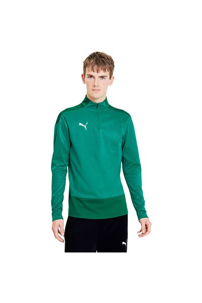 Puma Ανδρικό μπουφάν Puma Teamgoal 23 Green - 14 φερμουάρ, μπλούζα προπόνησης