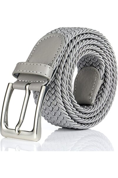 ZEKTON Elastic Light Gray Mesh Belt