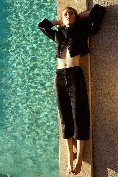 H&M Kaplamalı Kalem Etek