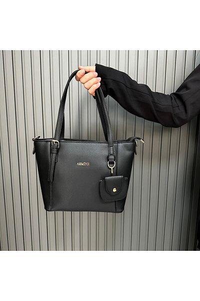 Armine Black Plain Bag - Ar34905