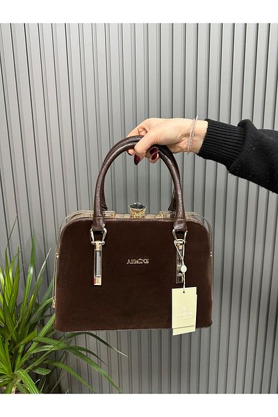 Armine Ar33906 Model Brown-Suede Bag