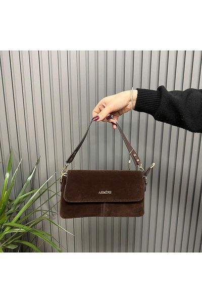 Armine Ar34705 Model Brown-Suede Bag