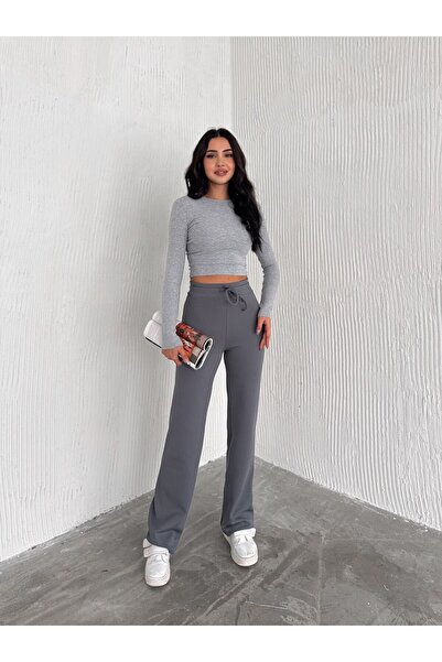 winmoda Fitilli Günlük Comfortable Pantolon-eşofman-içi Şardonlu