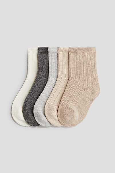 H&M 5'li Triko Çorap