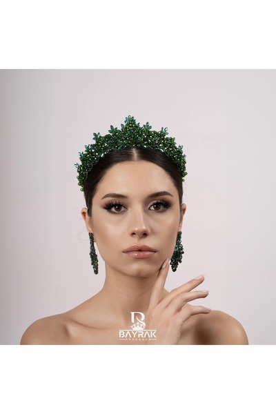 VİYA Monica 3D Coroana Mireasa Accesoriu pentru Par Mireasa