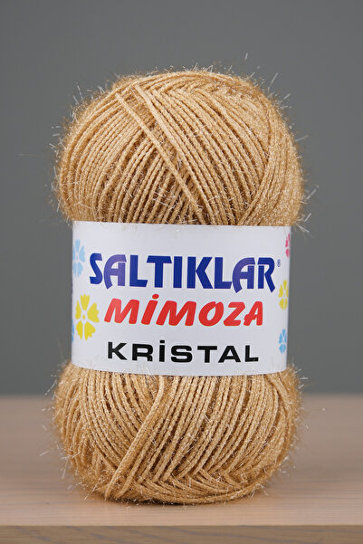 SALTIKLAR Mimosa Crystal Premium - 100G/180M Light Beige Lurex String