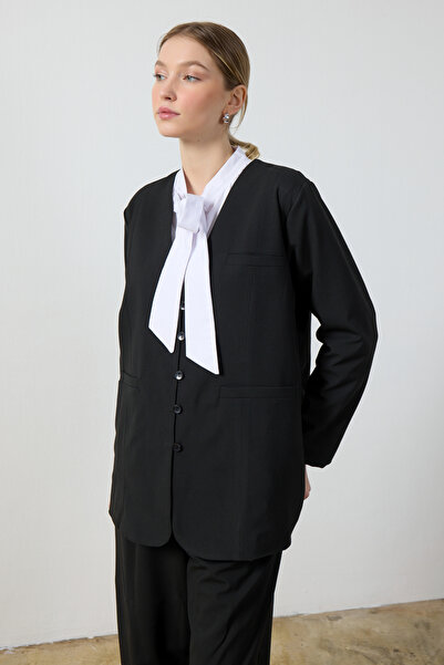 Birgül Bektaş Black Wide Leg Trousers