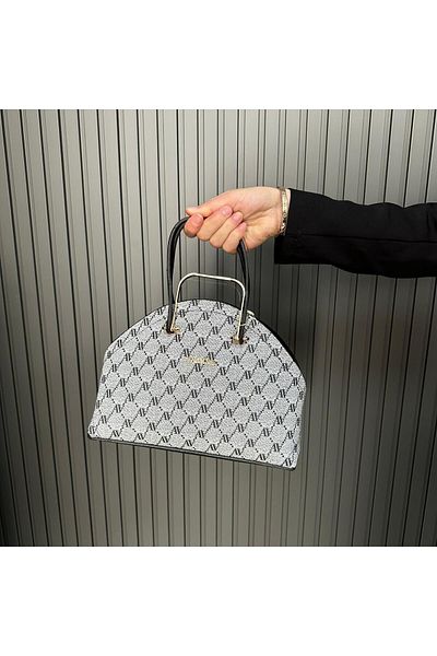 Armine Gray Dotted Bag - Ar36507