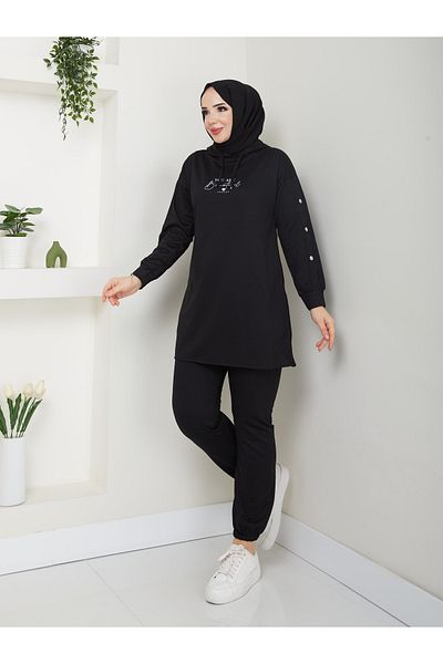 butik hira Σετ φόρμας με κουκούλα