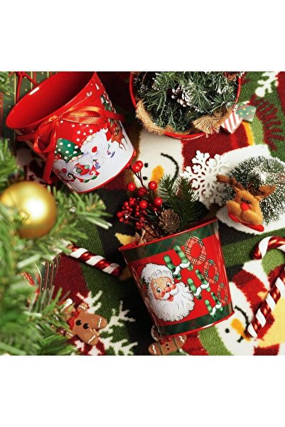 Yenigeldi (14X16X13 CM) 2 Adet Yılbaşı Mısır Kovası, Yılbaşı Buz Kovası ,yılbaşı Süsü Dekorasyon