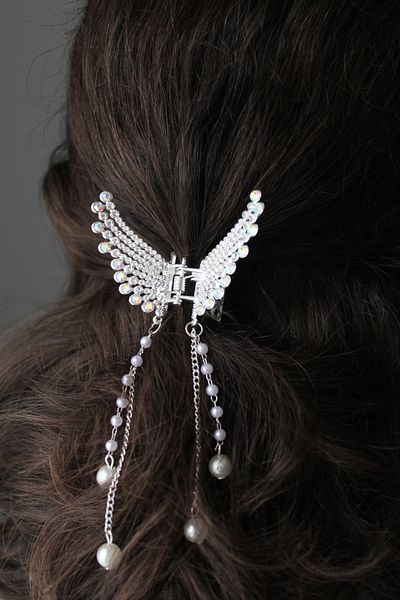 Store Stoned Butterfly Clip Latch Buckle (2 Pcs)
