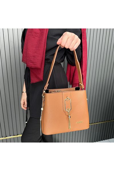 Armine Plain Tan Bag - Ar36112