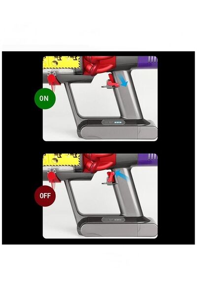 MFS محول تثبيت السرعة المتوافق مع Dyson V6 / V7 / V8 / V10 / V11 / V15 - قفل الزناد