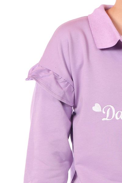 Toontoy Girl's Embroidered Sweatshirt