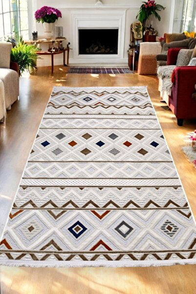 melian Suna Yumuşak Dokulu Toz Vermez Halı Salon Koridor Kesme Yolluk Dokuma ...